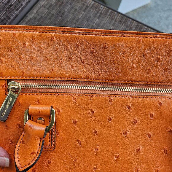 Michael Kors Astrid Lage Satchel - Tangerine - Picture 5 of 17
